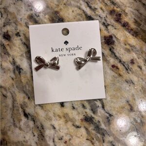 Kate Spade Silver Bow Earrings